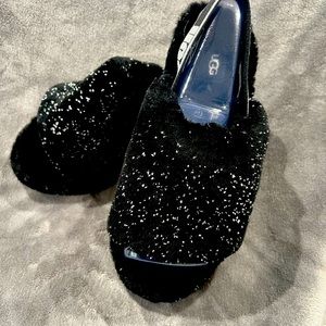 Ugg FLUFF YEAH METALLIC SLIPPERS